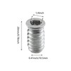 YHXiXi 30PCS 1/4inch-20 x 20mm Threaded Insert Hex Drive Screw