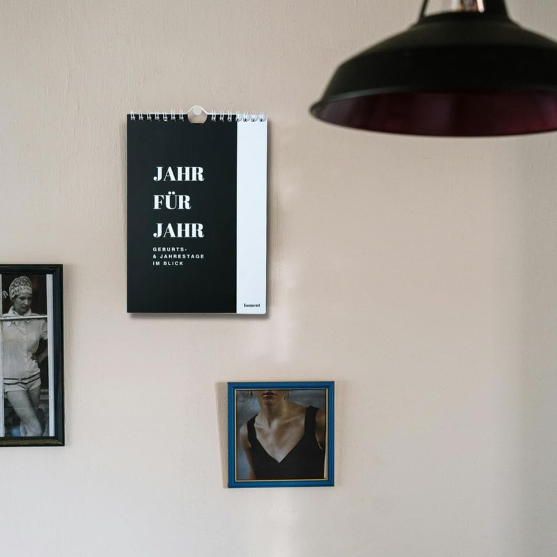 Homent Birthday Calendar A5 for Entering Birthdays & Anniversaries, Perpetual