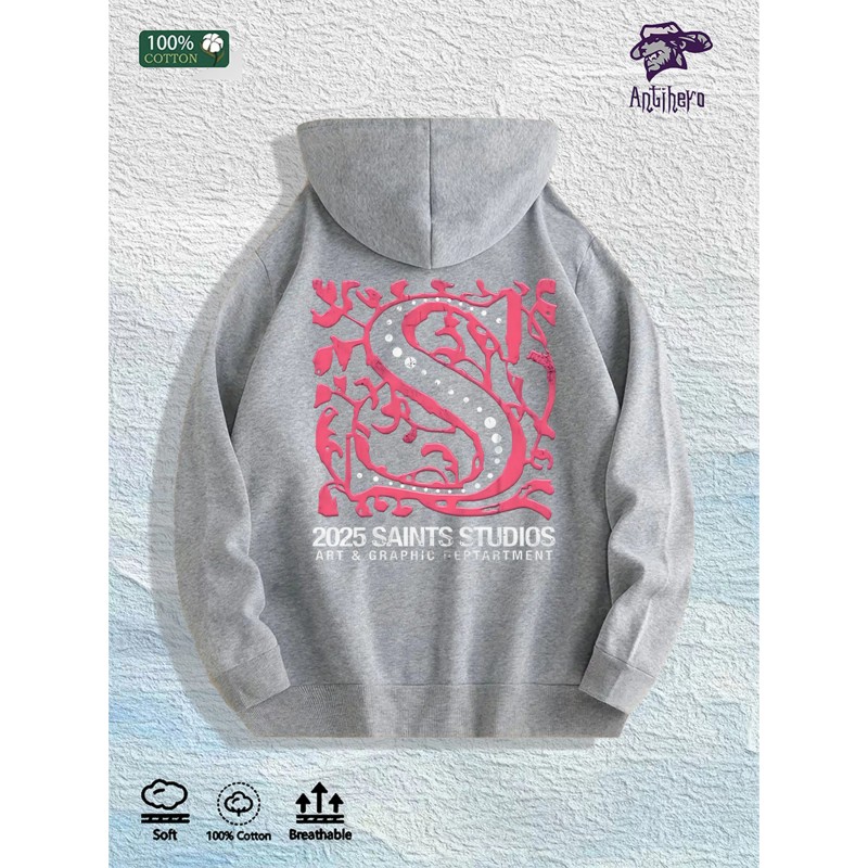 Saints Studios 2025 Graphic Hoodie 100% Cotton US Warehouse 7
