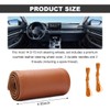 Wevdn Genuine Leather Steering Wheel Cover, Stitch on Wrap, DIY