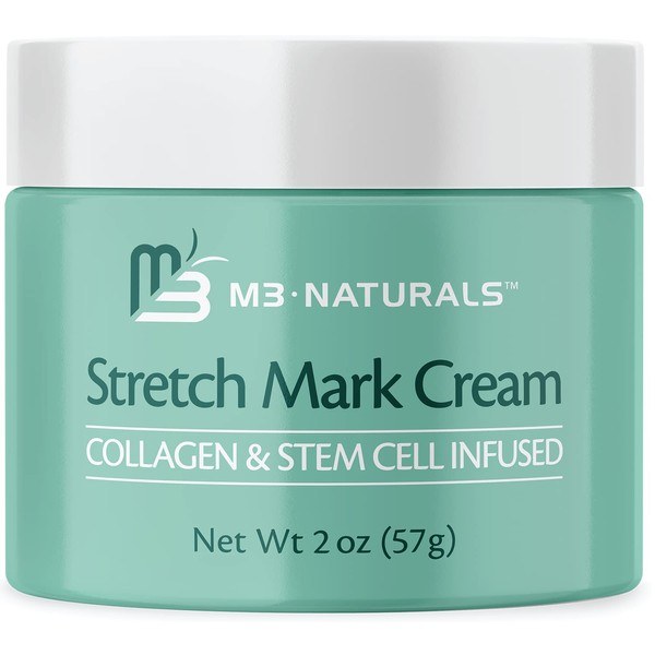 M3 Naturals Stretch Mark Cream - Collagen & Stem Cell Maternity Skincare Oil - Stretch Mark Prevention & Scar Remover Lotion - Green Tea Extract & Raspberry Ketones