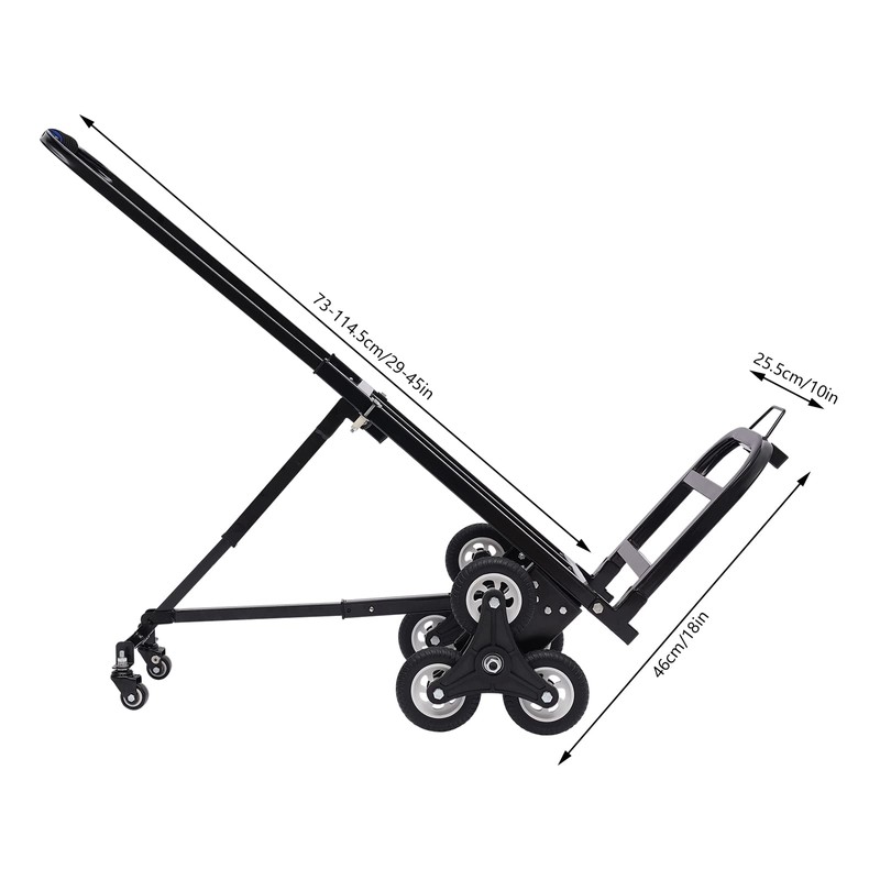 DYNAMI Stair Climbing Cart, Folding Hand Truck Dolly Stair Climber