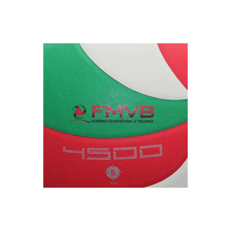 Balón voleibol Molten V5M4500 PU laminado tricolor duradero profesional