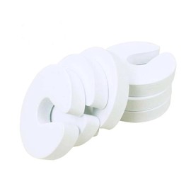 Foyscr 6 Pcs Door Finger Guards, Door stoppers, Foam Child Door Stopper,Baby Proofing,Infant Safety Finger Gripper,Door Safety for Children(White)