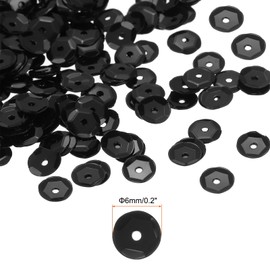 MECCANIXITY Loose Sequins Silver Backed Sequins 2400Pcs Cup Sequins Embroidery Sequins for Jewelry Making Crafts Sewing,Bronze