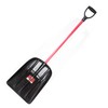 Bully Tools Snow Scoop Shovel – Heavy-Duty Metal Mulch Scoop