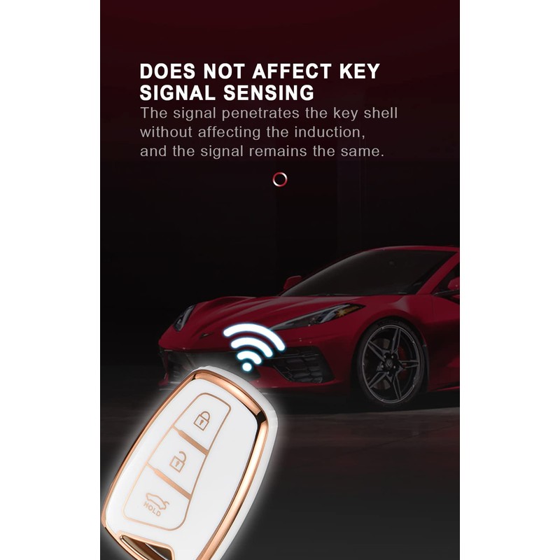 ontto TPU Car Key fob Cover Fit for Hyundai Grand