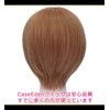 CaseEden 6009 Premium Smooth Short Bob Cosplay Wig, Brown, Brown