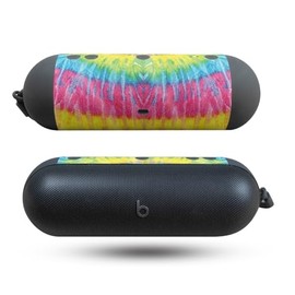 Glossy Glitter Speaker Skin Compatible with Beats Pill (2024) - Tie Dye 2 - Premium 3M Vinyl Protective Wrap Decal Cover - Easy to Apply | Crafted in The USA by MightySkins