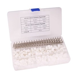 RFaha 560pcs JST-XH Connector Kit 2.54mm 2/3/4 Pin Female Header Plug JST XH Adapter Housing Cable Socket Male Female Crimp DIP Kit(XH#2-4)