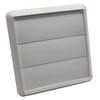 Kair White Gravity Grille 155mm External Dimension Ducting Air Vent