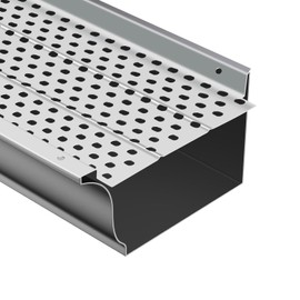 GarveeTech GarveeTech Gutterguard - 5" Aluminum Leaf Filter, 52ft, 0.157" Hole Diameter, 0.02" Thick, Includes Scissors & Gloves, Fits Any Roof/Gutter Type