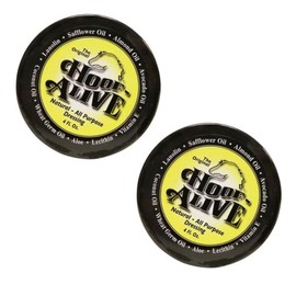 Hoof Alive 4 Ounce 2-Pack. Natural, All-Purpose Dressing Penetrates Hoof Wall and Living Tissue to Heal Water and Quarter Cracks. Non-Irritating. Petroleum-Free. Two, 4-Ounce Jars.