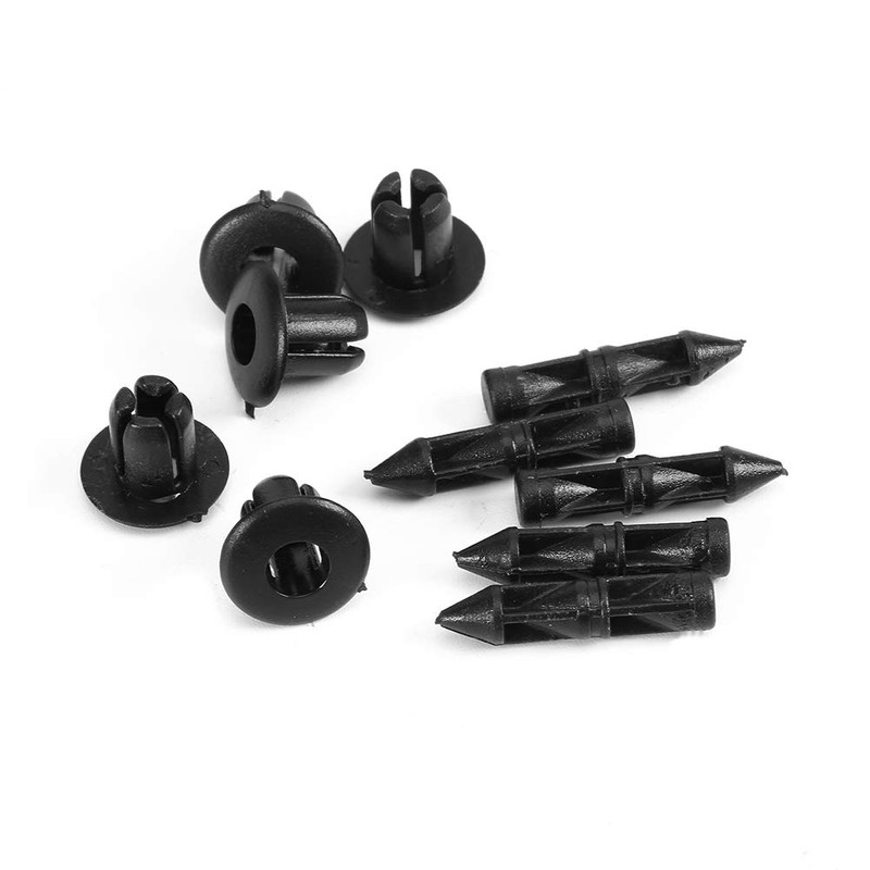 Door Trim Clip, 100pcs 6mm Rivet Motorcycle Fairing Bumper Fastener