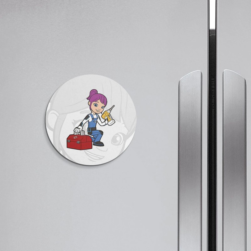 Unbranded Blaze Cartoon Gabby | 4'' X 4'' Round Decorative