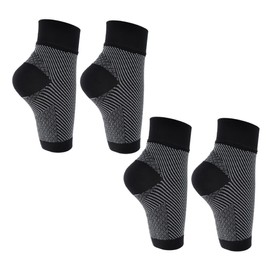 COLLBATH Socks Plantar Relief High Elasticity Ankle Compression Socks Ankle Support Sleeve 2 Pairs