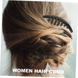 TOVINANNA 10pcs Acrylic Hair Combs Side Combs for Women and Girls Elegant Black Colors for All Hair Styles Portable and Practical Accessories