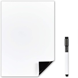 The Magnet Shop Magnetic Whiteboard - Fridge Whiteboard - For Notes, Appointments, Meals Planning in Home, Office and Kitchen - A3