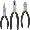 303763 3Piece Pliers Set, Black