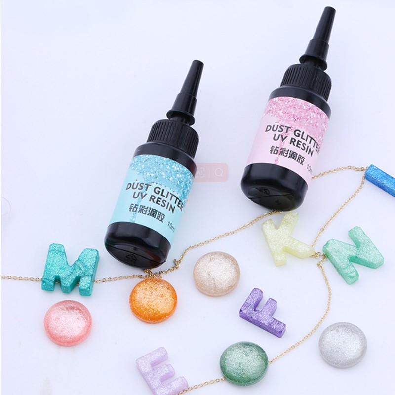 6pcs Colored UV Resin 10ml Each Pen Shaped Fast Curing