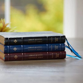 Thomas Nelson NRSVCE, Great Quotes Catholic Bible, Leathersoft, Burgundy, Comfort Print:...