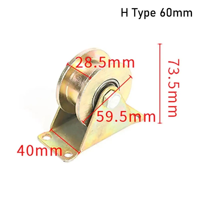 Steel Sliding Door Track Roller Wheel with Mounting Bracket –