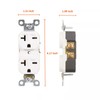 EDYCARX Nema 6-20 Duplex Receptacle, 20 Amp 240 Volt Outlet,