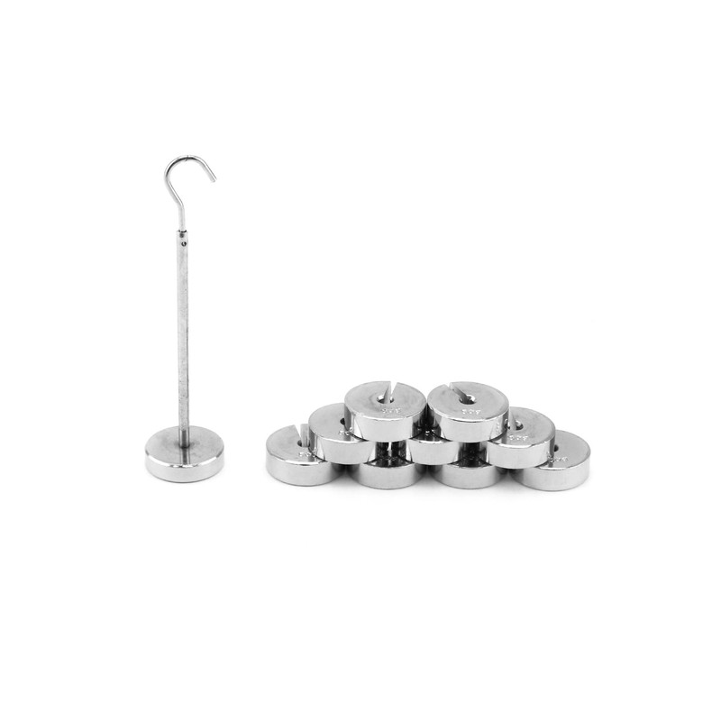 QWORK Slotted Weight Set, 9 Pcs Slotted Mass Set with
