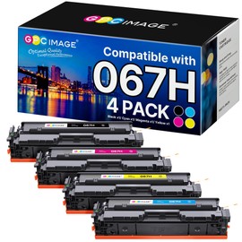 GPC Image 067H 067 Toner Cartridge Replacement for Canon 067H 067 Toner Cartridge Set Cartridge 067 High Yield work for Color ImageClass MF656Cdw LBP632Cdw MF654Cdw MF653Cdw LBP633Cdw Printer (4 Pack)
