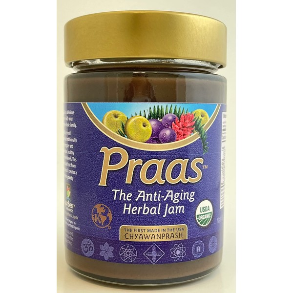 AyurBest Praas/Chyawanprash - 100% USDA Certified Organic Herbal Jam, 14 oz Made in USA, Kosher