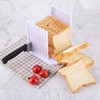 Foldable and Adjustable Bread Slicer, Cutting Guide for Homemade or