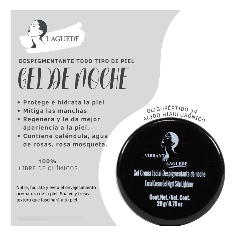 Dúo Gel De Noche + Despigmentante De Día 20grs Mixta/grasa