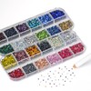 LPBeads Glass Hotfix Rhinestones Bulk SS6 14400pcs 24 Colors Hotfix