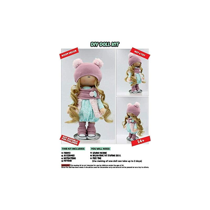 DIY Doll Sewing Kit Pattern Make your own Interior Tilda