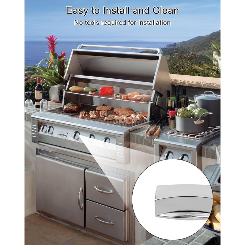 Range Valve Knob for Kitchen Gas Stove Compatible with D-Shaped