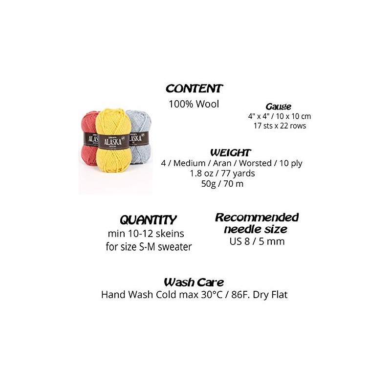 Drops Alaska Aran sh57 Denim Blue