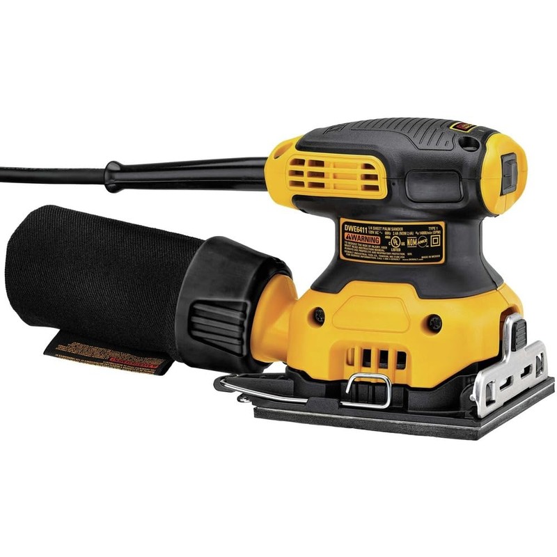 DEWALT Palm Sander, 1/4 Sheet, 14,000 OPM (DWE6411K)