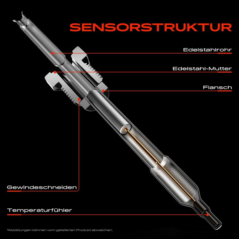Frankberg Exhaust Gas Temperature Sensor Before Turbocharger Compatible with A3