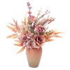 Yorkmills Artificial Roses with Vase, Silk Fake Hydrangea, Autumn Flowers