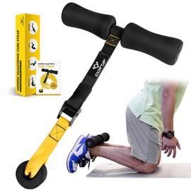 Nordic Hamstring Curl Strap - Holds 420 Pounds, Great for Hamstring Curls, Sit-ups, Spanish Squats & Ab Workout - 5 Second Setup - Home Fitness Equipment