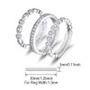 JewelryPalace Eternity Ring, 3 Stacking Rings, Engagement Ring, Wedding Rings