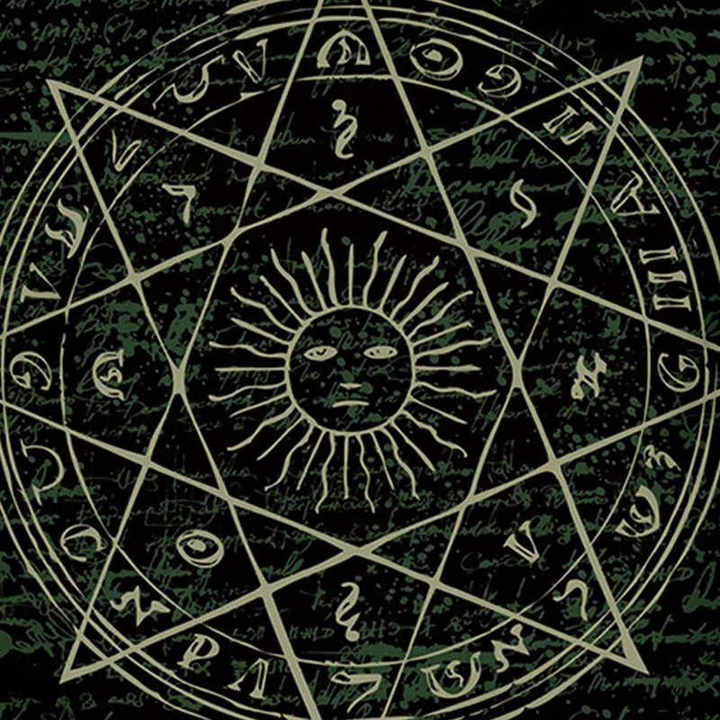 Tarot Divination Wall Tapestry, 70 x 100 cm The Moon