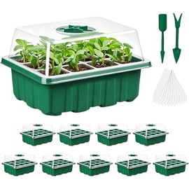 Bandejas De Semillero Para Plántulas - Suministros De Jardinería Propagación Reutilizables,Bandeja propagadora de plantas,Para El Crecimiento Cultivo Germinación Trasplante Flores Y Verduras Y Orquíde