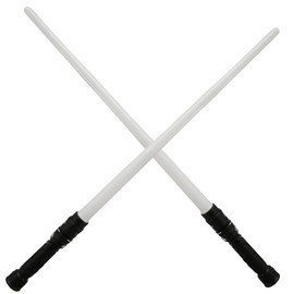 KNFFSAAJL 2Pcs Light Sword Light Up Sword Reusable Retractable 7 Colors Changeable LED Light Sword with Realistic Sound Effect Hand Light Up Sword 2-in-1 LED Double Light Sword