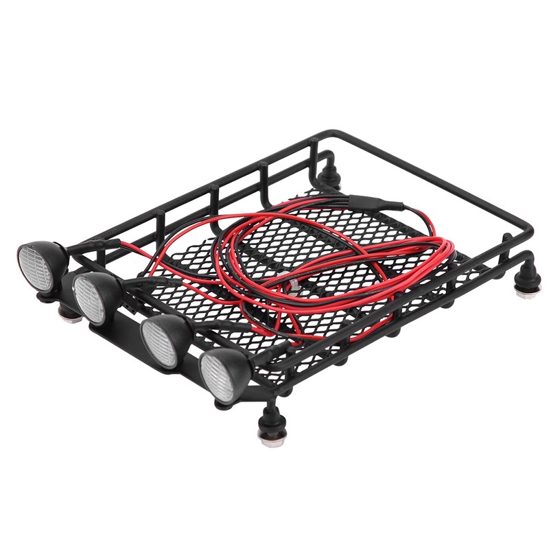 Roof Rack Luggage Carrier With LED Lights Round for Axial
