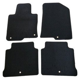 Floor Mat Compatible with 2016-2020 Kia Optima, Factory Fitment Floor Mats Carpet Front & Rear Black 4PC Nylon by IKON MOTORSPORTS