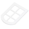 6PCS Dollhouse Windows Miniature Window Frame Ornament 1:12 Scale Dollhouse