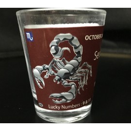 Shot Glass Zodiac Sign - Scorpio (Oct 24 - Nov 22)