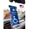 Mirortag Silver by JL Safety- Handicap Parking Placard Holder, Magnetically