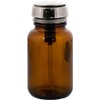 MENDA 35315 Amber Glass Dispensing Bottle with Stainless Steel One-Touch